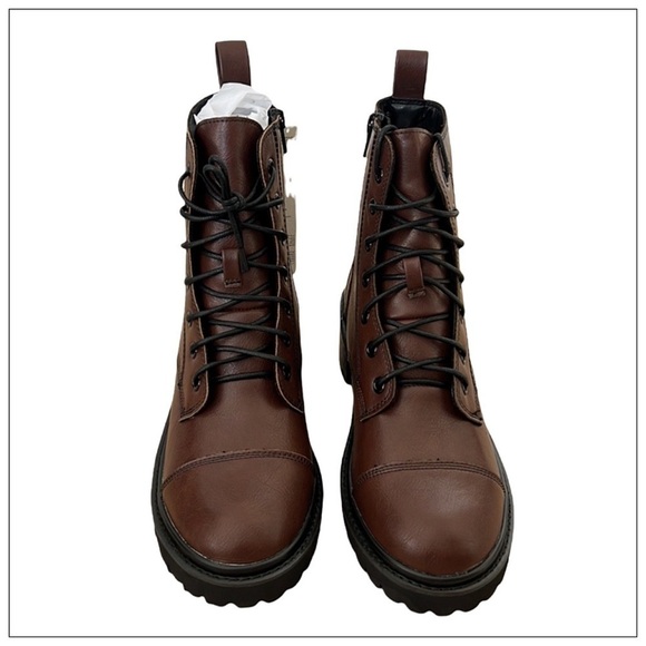 NWT The Drop Sparta Chunky Lug Sole Lace Up Combat Boot Size 8 - Picture 4 of 7